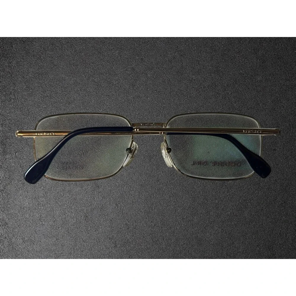 Ultra Rare Gianni Versace H91 . 482 Double 24KT Gold OR/L Eyeglasses Frames